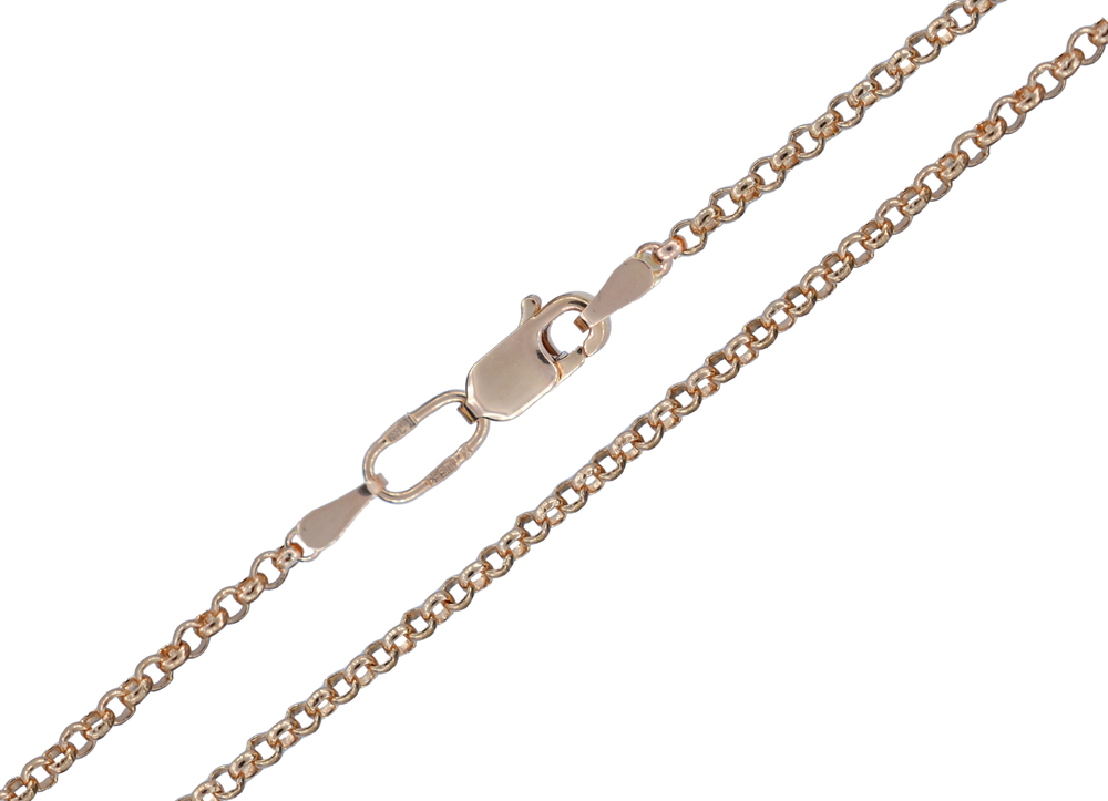 Цепь ролло длина 40 см Ø 0.85 мм (красное золото 585 проба)