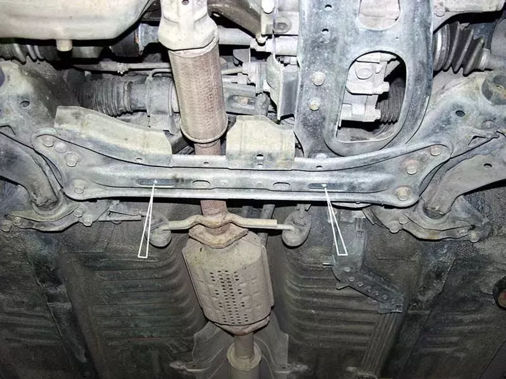Защита картера и КПП Sheriff для Mazda 626 IV (GE) 1991-1997 арт.12.0061