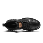 G.N.SHIJIA Work Boots Men"s Mid top Black/Brown