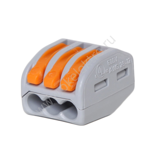 Клеммник 3*(0,5-2,5) WAGO (2273-243)