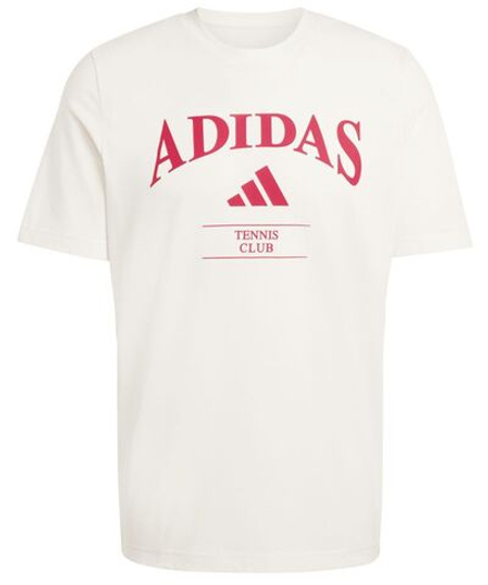 Теннисная футболка Adidas Heritage Graphic Club - chalk white/power red