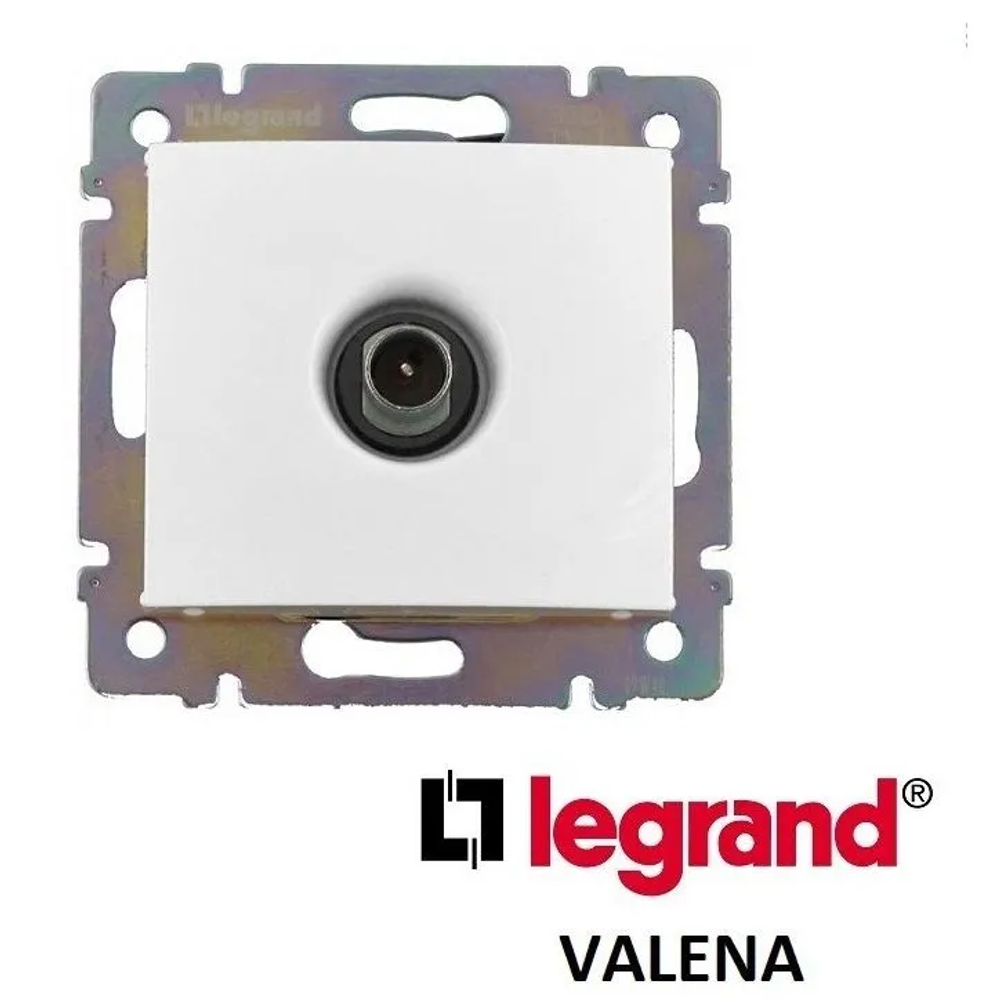 Legrand Valena Розетка TV телевизионная, белая