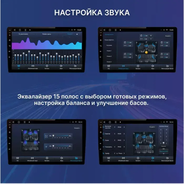 Магнитола для Sollers SF1 2025+ (рамка большая) - FarCar S500-TS10 монитор 9.5" QLED на Android 14, Быстрая, CarPlay, 4G SIM-слот