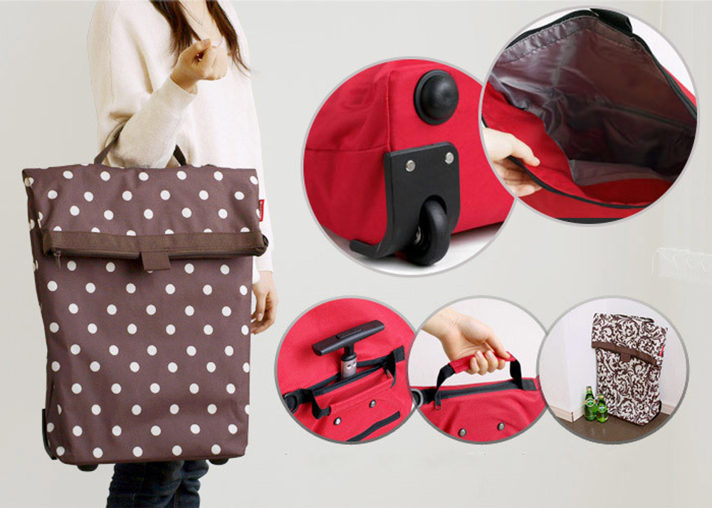 Сумка-тележка Trolley M black Reisenthel