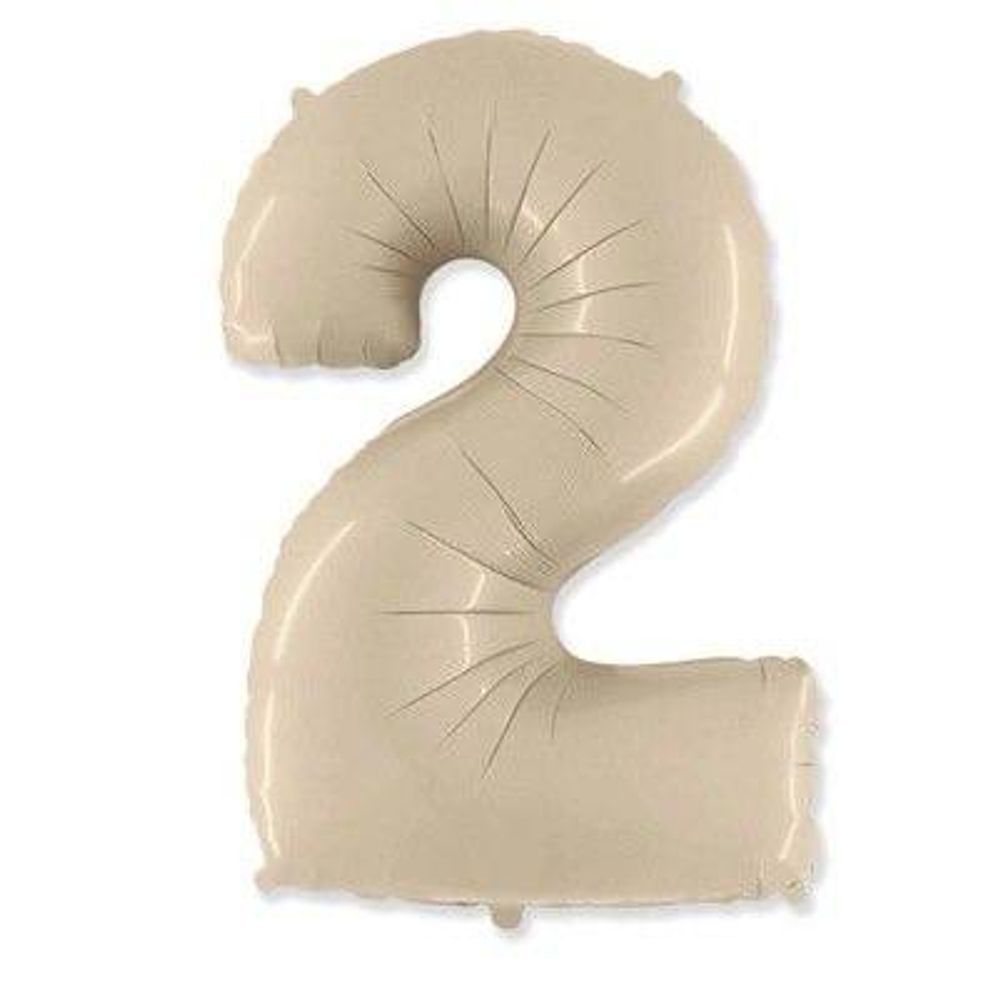 Цифра "2" Кремовая 