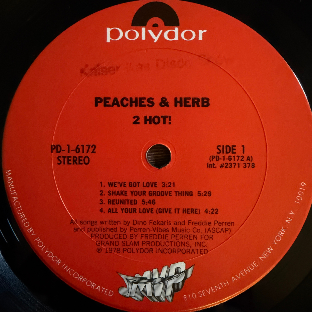 Виниловая пластинка Peaches & Herb ‎– 2 Hot!LP
