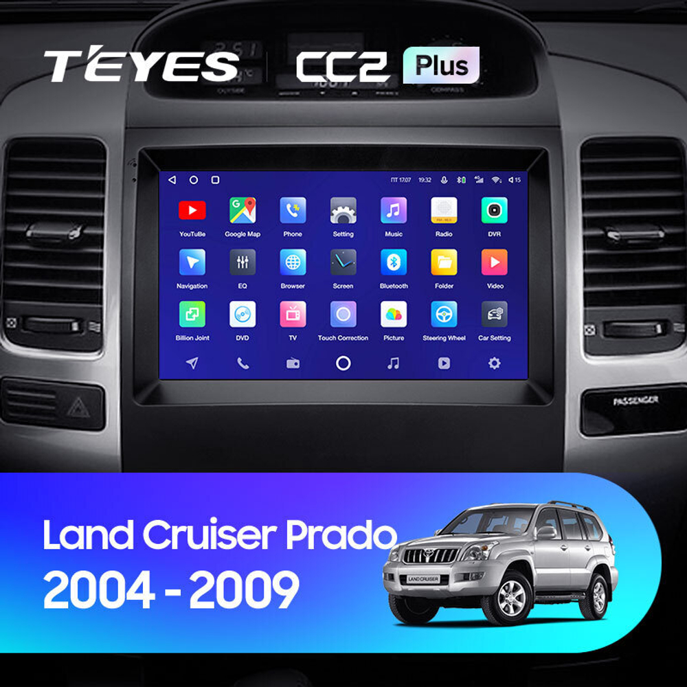 Teyes CC2 Plus 9" для Toyota Land Cruiser Prado, Lexus GX 470 2004-2009