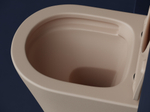 Комплект подвесной безободковый унитаз Ceramica Nova Balearica CN6000MC капучино матовый с сиденьем микролифт + инсталляция Geberit Delta 458.149.21.1 с кнопкой, хром глянцевый