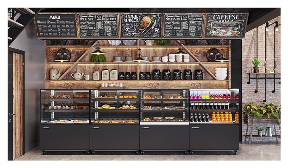 Витрина нейтральная Carboma KC78-110 N 1,2-1 COSMO