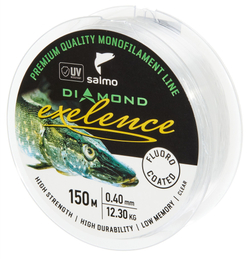 Леска монофильная Salmo Diamond EXELENCE FLUORO COATED Clear 150/040