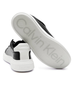 Кожаные кроссовки Calvin Klein - черный(HM0HM01016)