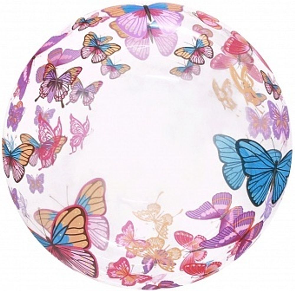К 20&#39;&#39; Сфера 3D Deco Bubble Бабочки Прозрачный