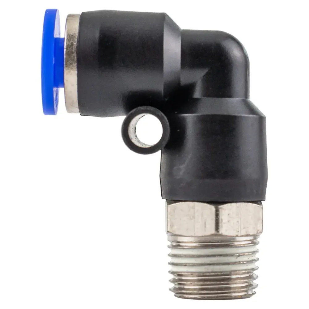 Фитинг угловой для пластиковых трубок 4мм с наружной резьбой 1/8'' Forsage F-SPL04-01