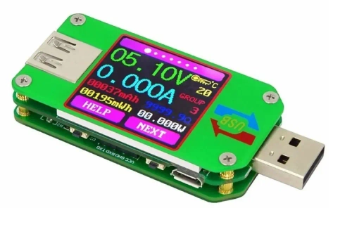 USB тестер UM24 цветной ЖК 1.44 дюйма