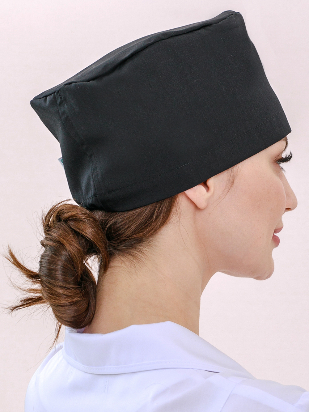 Черный колпак медицинский К-117|MediS.moda