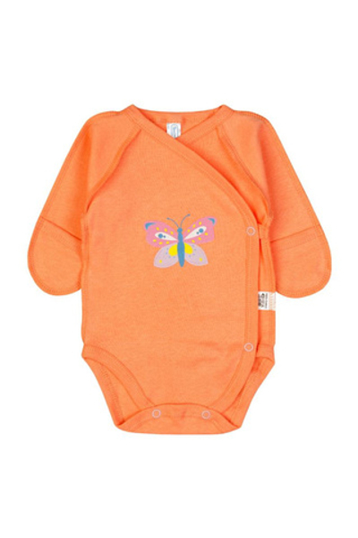 Боди д/новорожд. р.62-68 дл.рукав T04I-0/1 св.персиковый (Такро)