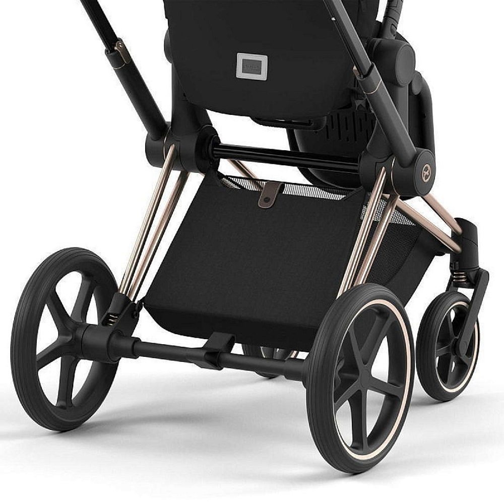 Коляска Cybex Priam IV Rosegold complete и автокресло Cloud G i-Size Ocean Blue Plus 3 в 1 Sepia Black