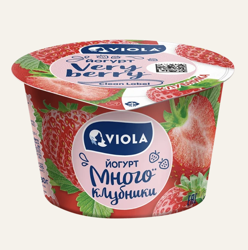 Йогурт Viola Very Berry 2,6 % 180 гр.