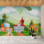 Фотообои для детского сада Город - социальные объекты 080