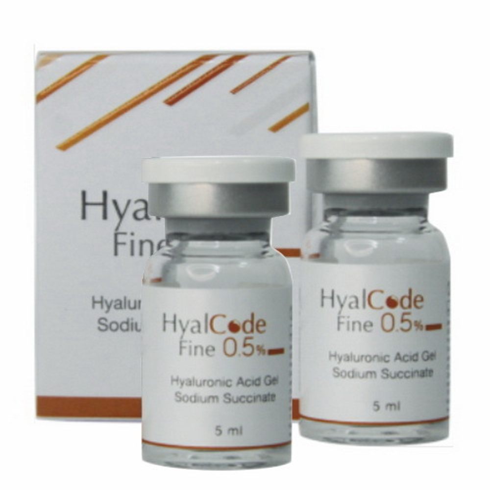 HyalCode Fine 0,5% | ГК 5 мг/мл 1000-1300 кДа, сукцинат натрия