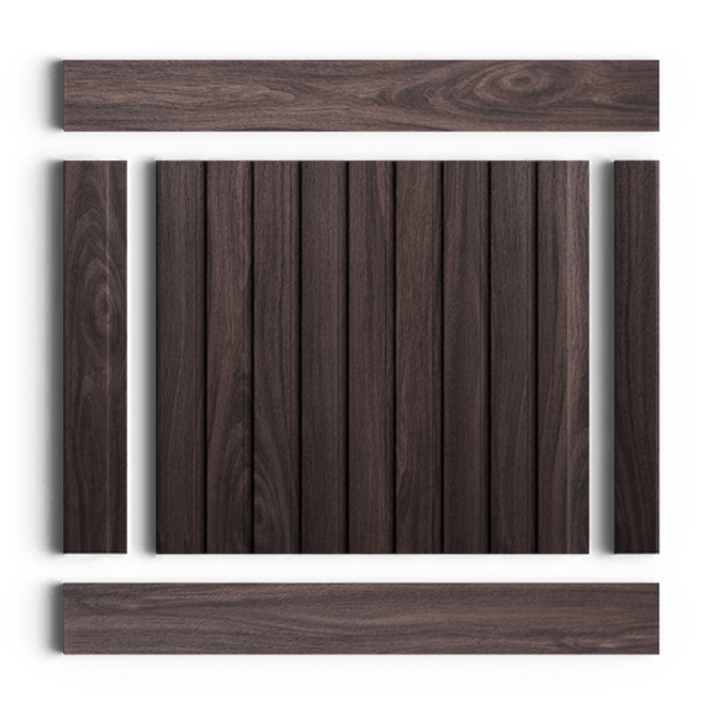 Стеновая панель HiWood декорированная, 270x12 см