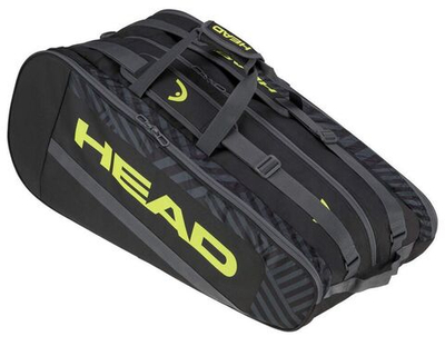 Сумка теннисная Head Base Racquet Bag L - black/neon yellow
