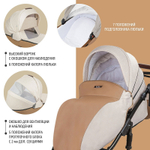 Детская коляска Nuovita Carro Sport 2 в 1 Marrone/Бежево-коричневый