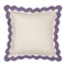 Чехол на подушку с контрастным кантом сиреневого цвета из коллекции trendy ruffles, 40х40 см