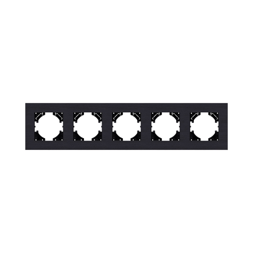 Рамка 5-постовая, черный Kollinger Reflex AL RA5BK