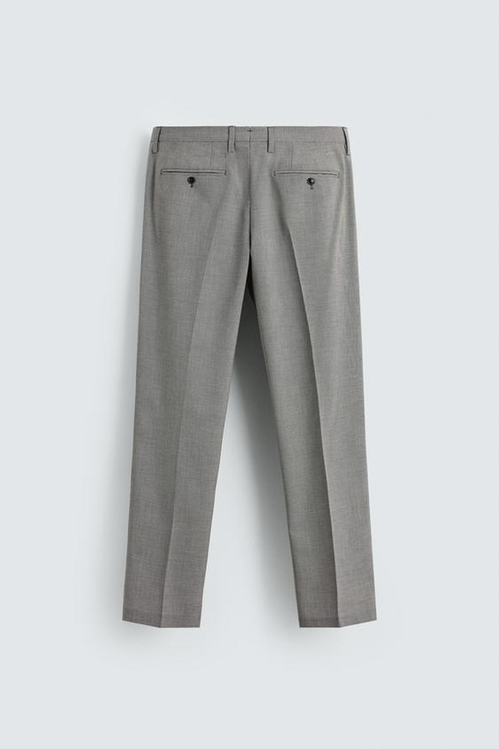 ZARA КОСТЮМНЫЕ БРЮКИ REGULAR FIT С УЗОРОМ «ГУСИНАЯ ЛАПКА», ЧЕРНЫЙ/БЕЛЫЙ