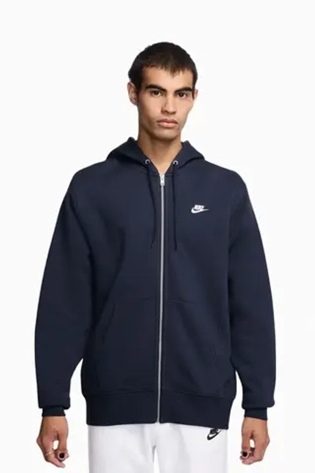 Кофта Nike Club Full-Zip - темно-синий