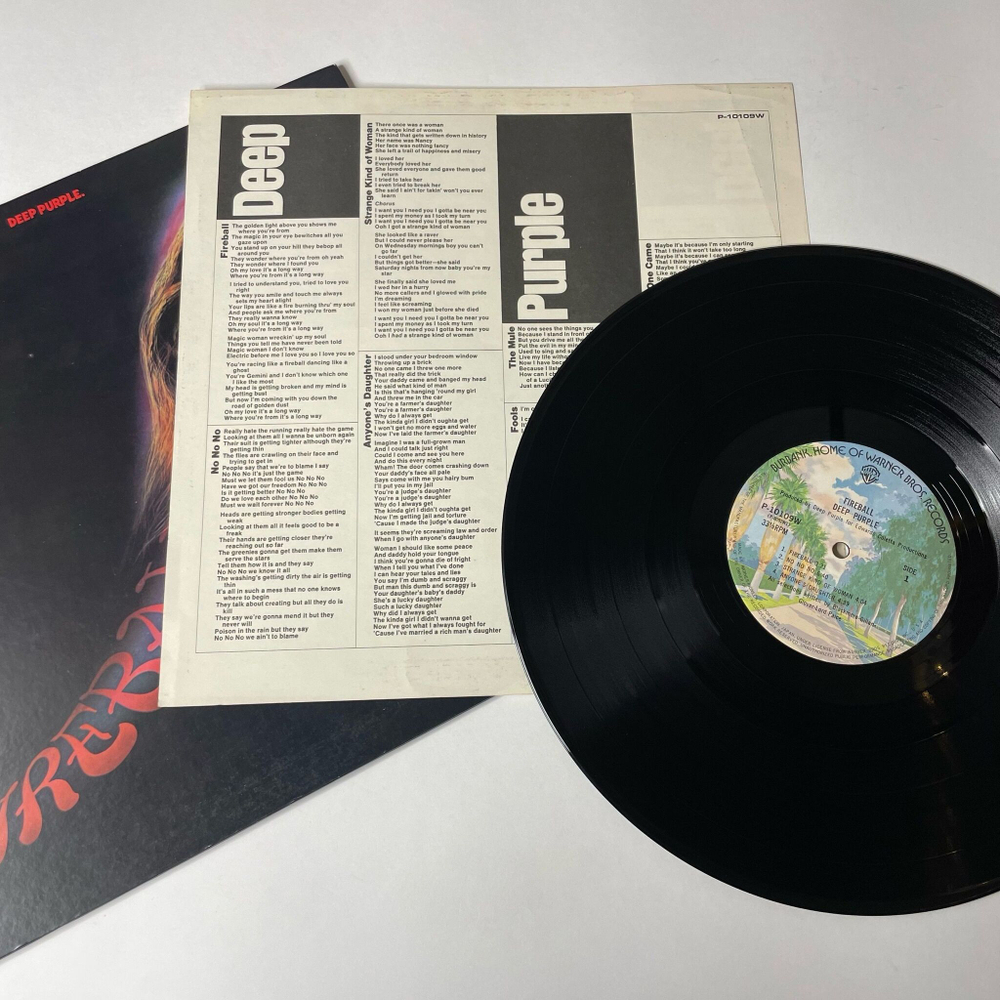 Винтажная виниловая пластинка LP Deep Purple Fireball (Japan 1976) (No Obi) No One Came