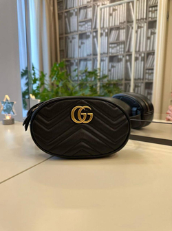 Сумка Gucci GG Marmont Belt Bag Matelasse Leather