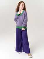 Джемпер для девочки AT954 сиренево-зеленый