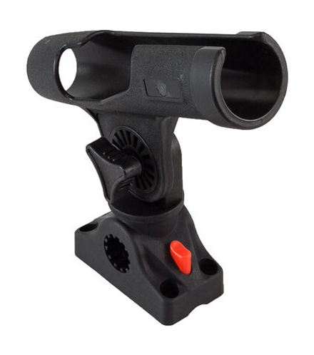 Держатель спиннинга черный в комплекте с креплением CFMT303