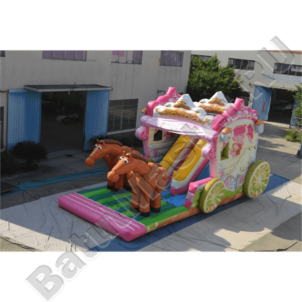 Коммерческий надувной батут "Карета принцессы"