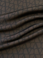 Шелк Valentino коричневый с дизайнерским лого