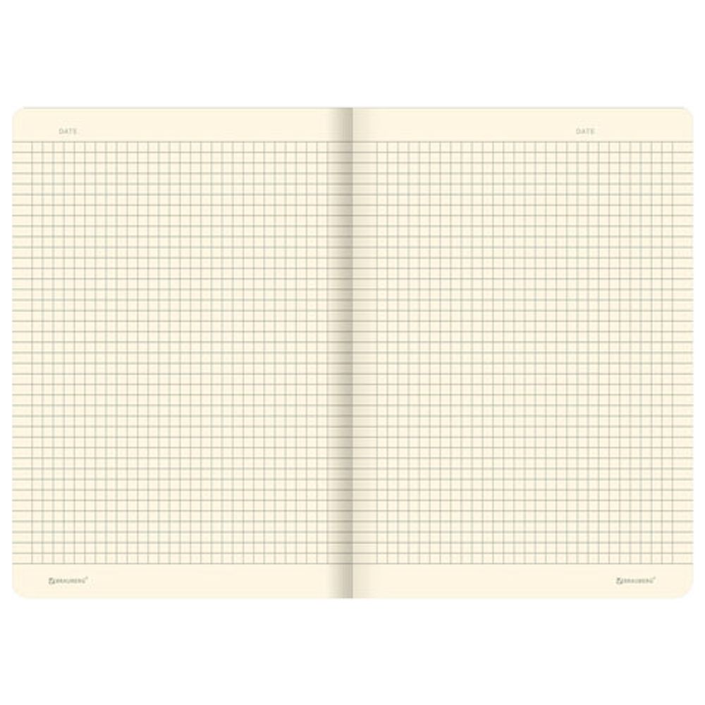 Тетрадь 40 л. в клетку обложка КРАФТ, бежевая бумага 70 г/м2, сшивка, А5 (147х210 мм), Vintage, BRAUBERG, 403761