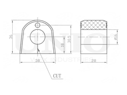 Втулка заднего стабилизатора UNIO RMP-10124