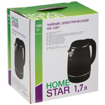 Чайник электрический 1,7л Homestar HS-1007 двойной корпус, черный