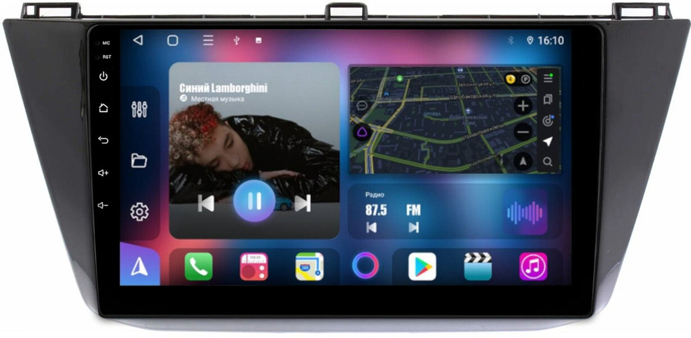 Магнитола для Volkswagen Tiguan 2017+ - FarCar BM731M на Android 13, QLED, TS10, 4Гб+32Гб, CarPlay, 4G SIM-слот