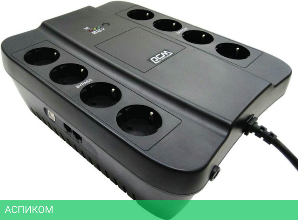 Источник бесперебойного питания Powercom Spider 850VA (SPD-850U)