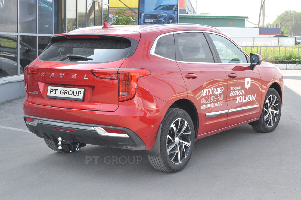 Фаркоп с унив. электрикой Smart, съемный квадрат, HAVAL Jolion 2021- (паспорт и сертификат) ПТ ГРУПП.HVJ-21-991122.00
