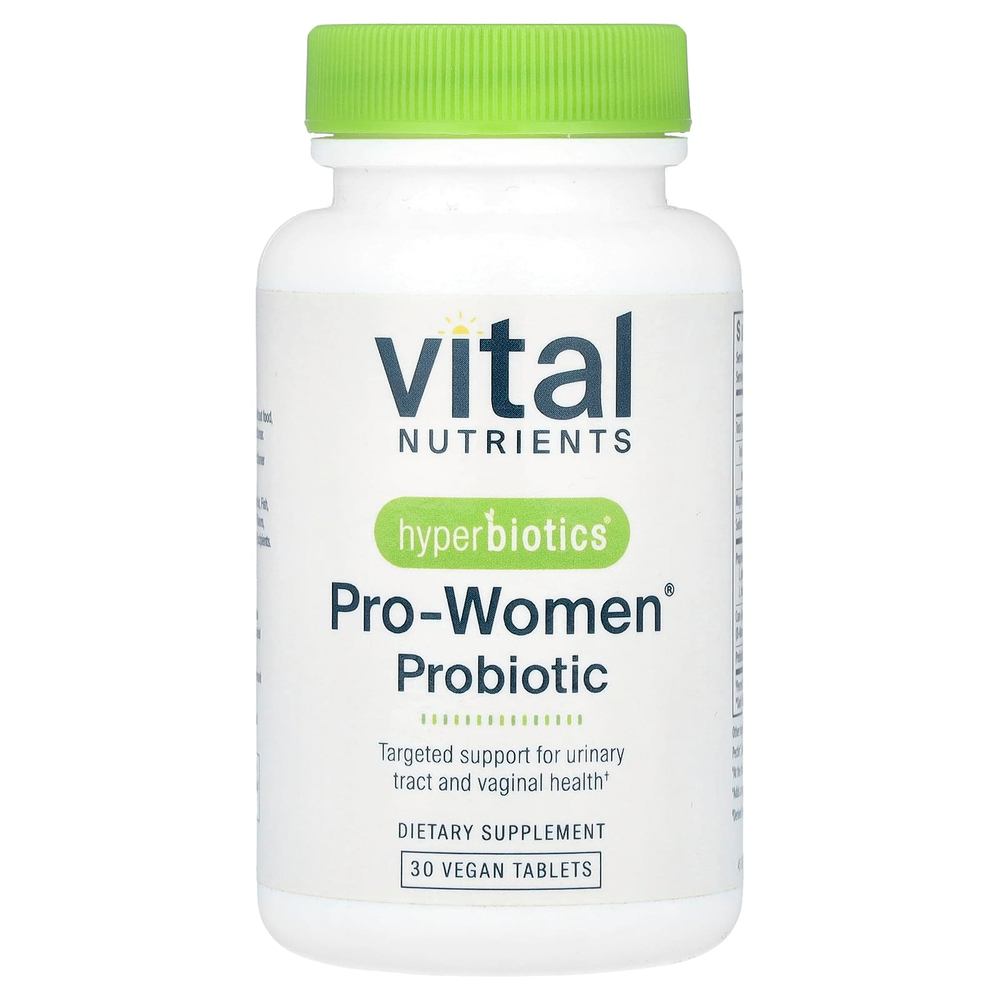 Vital Nutrients, Hyperbiotics®, пробиотик Pro-Women®, 30 веганских таблеток
