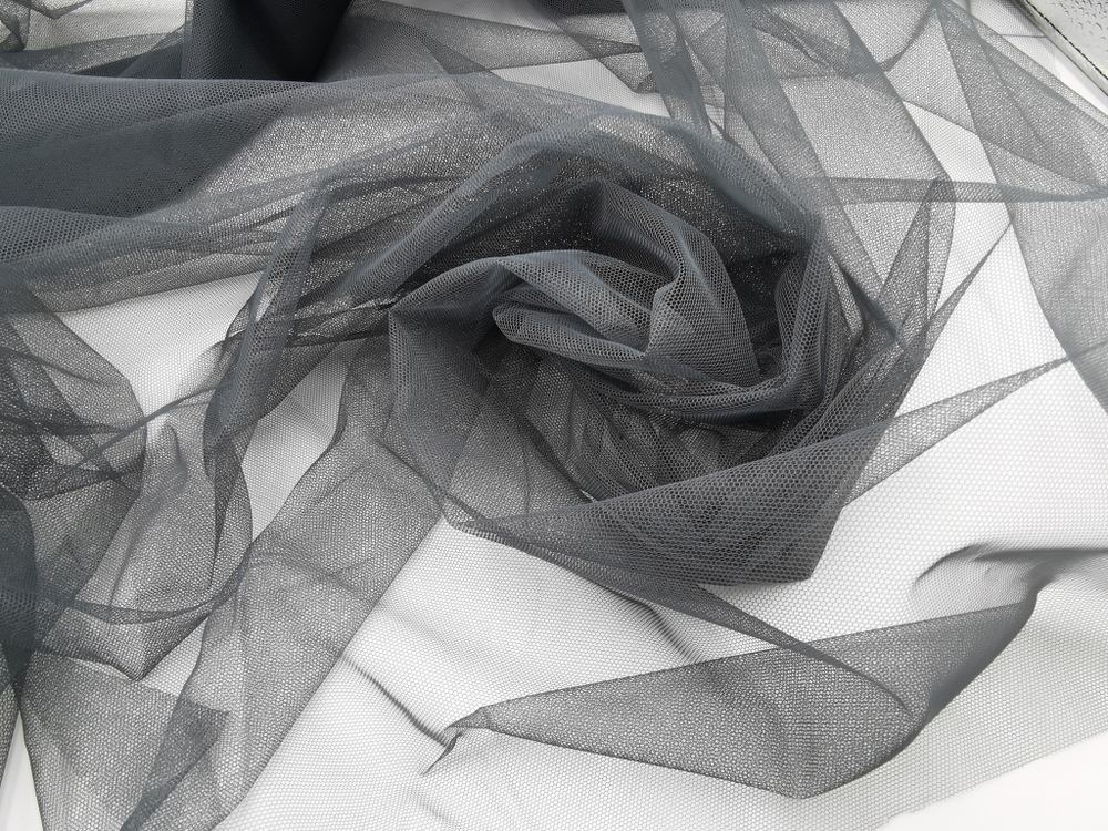 Бюстовая неэластичная сетка, Lauma, темно-серый, (BS-2788)