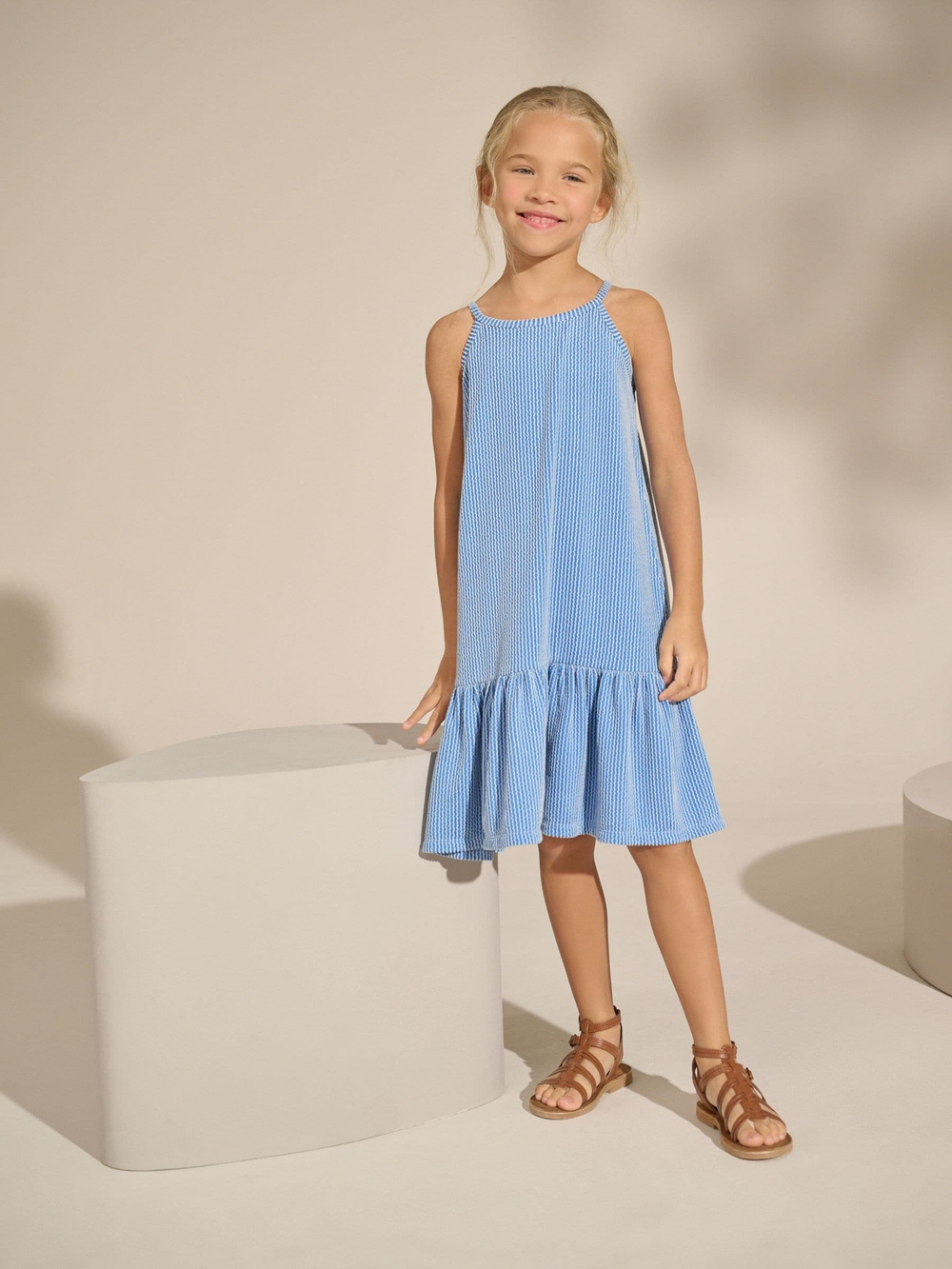 Сарафан для девочки Next AH9-674, Голубой
