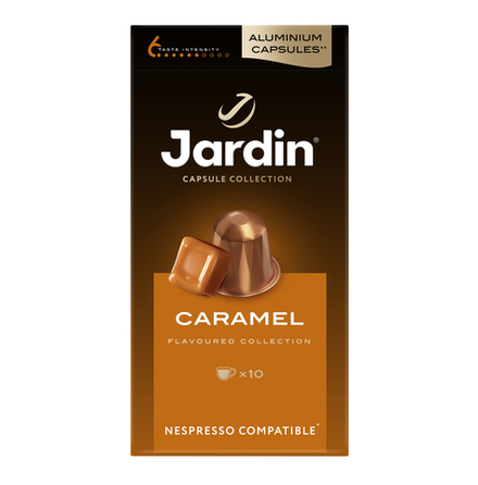 Кофе в капсулах Jardin Caramel, 10 капсул для кофемашин Nespresso (Жардин)