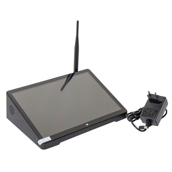 Компактный сенсорный POS терминал TOUCH POS X10pro (10.8&quot; емкостной Intel Cherry Trail Z8350 1.92GHz; RAM4Gb; eMMC64Gb; аккумулятор Li-Ion 10 000mAh, Wi-Fi; BT; 4*USB; 1*RS232; 1*HDMI;1* LAN,)WIN10 HOME, блок питания 12V2.4A