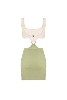 Платье VIVIEN №248 Пломбир-киви