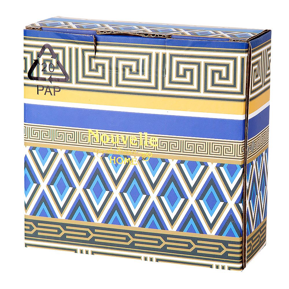 Шкатулка декоративная "Golden Blue"12*4 (фарфор) (подарочная упаковка)